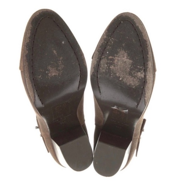 RAG & BONE Brown Suede Harrow Moto Ankle Bootie - Picture 5 of 8